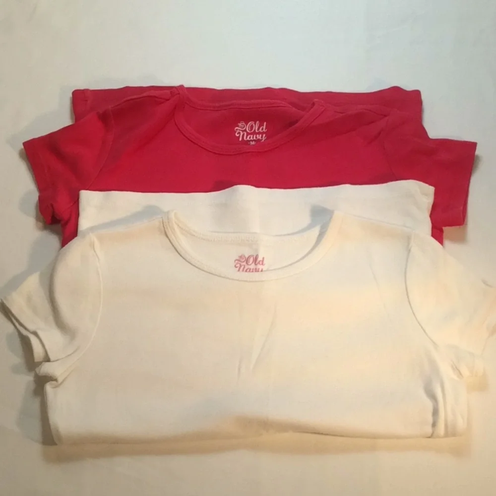 Old Navy Girls Short Sleeve Set of Two Tops Size M